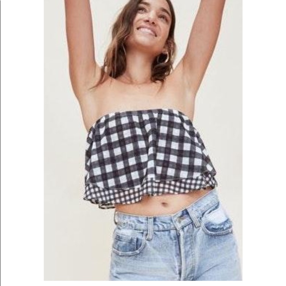 LPA Gingham Bandeau Top